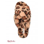 Женские Тапочки GUESS (Crisscross Fur Slipper) 59977-01 Коричневый Мульти Fabric