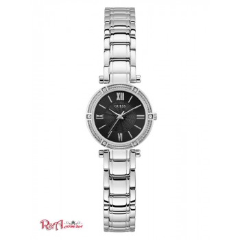 Жіночий Годинник (Silver-Tone and Black Analog Watch) 57937-01 Немає Кольору