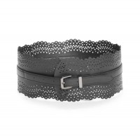 Жіночий Ремінь (Zoey Leather Belt) 60347-01 Реактивний Чорний