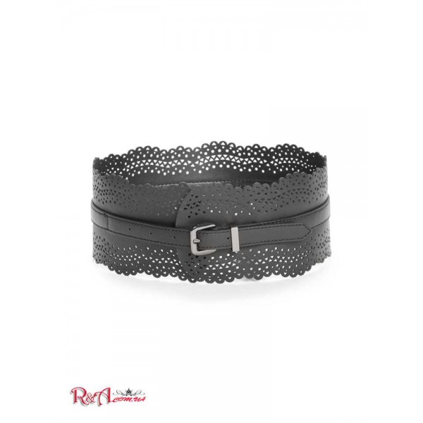 Жіночий Ремінь MARCIANO (Zoey Leather Belt) 60347-01 Реактивний Чорний