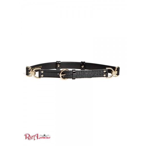 Жіночий Ремінь MARCIANO (Crocodile Hardware Belt) 56487-01 Jet Black