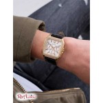 Женские Часы GUESS (Gold-Tone Square Multifunction Watch) 60038-01 Мульти