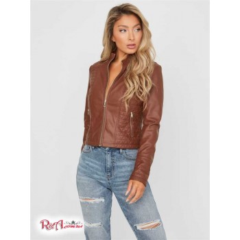 Жіноча Куртка (Edan Faux-Leather Jacket) 57228-01 Cocoa Bean