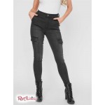 Жіночі Джинси GUESS Factory (Zenah High-Rise Cargo Skinny Jeans) 63428-01 Чорна Мийка