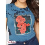 Жіноча Футболка GUESS Factory (Kairo Tie-Dye Tee) 57498-01 Синій Grotto Мульті