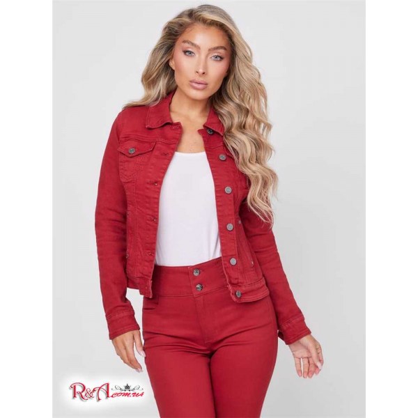Женская Куртка GUESS Factory (Alisana Denim Jacket) 57538-01 Красный Нойар