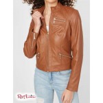 Жіноча Куртка GUESS Factory (Nairi Faux-Leather Jacket) 57758-01 Коньяк