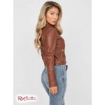 Женская Куртка GUESS Factory (Edan Faux-Leather Jacket) 57228-01 Cocoa Bean