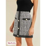 Женская Юбка GUESS (Gaia Tweed Skirt) 58678-01 Белый Lurex Boucle