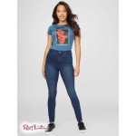 Жіноча Футболка GUESS Factory (Kairo Tie-Dye Tee) 57498-01 Синій Grotto Мульті
