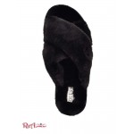 Женские Тапочки GUESS (Crisscross Fur Slipper) 59978-01 Черный Fabric