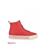 Женские Сникерсы GUESS (Quilted High-Top Sneakers) 59928-01 Красный Мульти