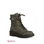 Женские Ботинки GUESS Factory (Saisies Camo Combat Boots) 56918-01 Зеленый Патент