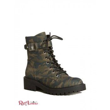 Жіночі Черевики (Saisies Camo Combat Boots) 56918-01 Зелений Патент