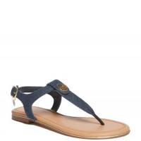 Женские Сандалии (Carmel T-Strap Logo Sandals) 63528-01 Denim