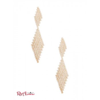 Женская Сережка (14KT Plated Diagonal Earring) 64658-01 Золото