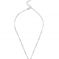 Жіноче Намисто (Silver-Tone Rhinestone Necklace) 63658-01 Срібло