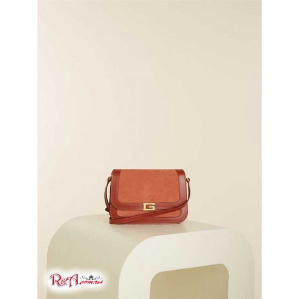 Женская Сумка Кроссбоди GUESS (Thea Mini Flap Leather Crossbody) 59828-01 Rust