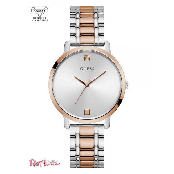 Женские Часы GUESS (Two-Tone Diamond Analog Watch) 60098-01 Серебро Женские Часы GUESS (Two-Tone Diamond Analog Watch) 60098-01 Серебро