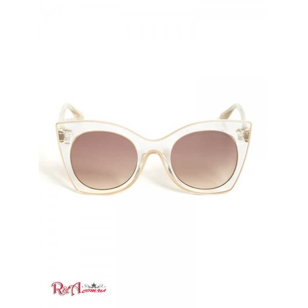 Женские Солнцезащитные Очки GUESS (Clear Cat-Eye Sunglasses) 56278-01 Кристалл