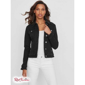 Жіноча Куртка (Alisana Distressed Denim Jacket) 63358-01 Чорний Руйнує