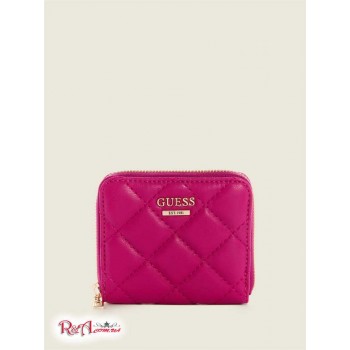 Жіночий Гаманець (Cessily Quilted Small Zip-Around Wallet) 64678-01 Фуксія