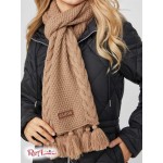 Женский Шарф GUESS Factory (Cable Knit Scarf) 57878-01 Mocha