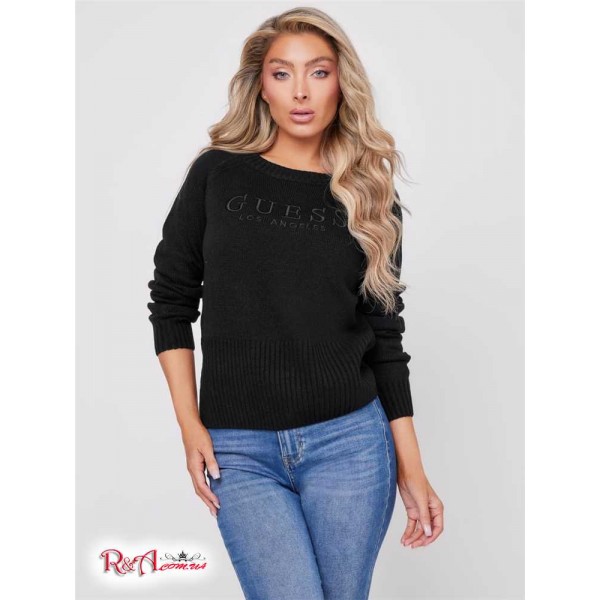 Женский Свитер GUESS Factory (Eireen Logo Sweater) 64128-01 Реактивний Черный