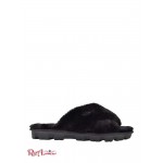 Женские Тапочки GUESS (Crisscross Fur Slipper) 59978-01 Черный Fabric