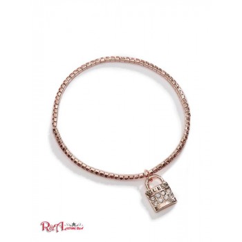 Жіночий Браслет (Rose Gold-Tone Lock Charm Bracelet) 63578-01 Рожевий Золото