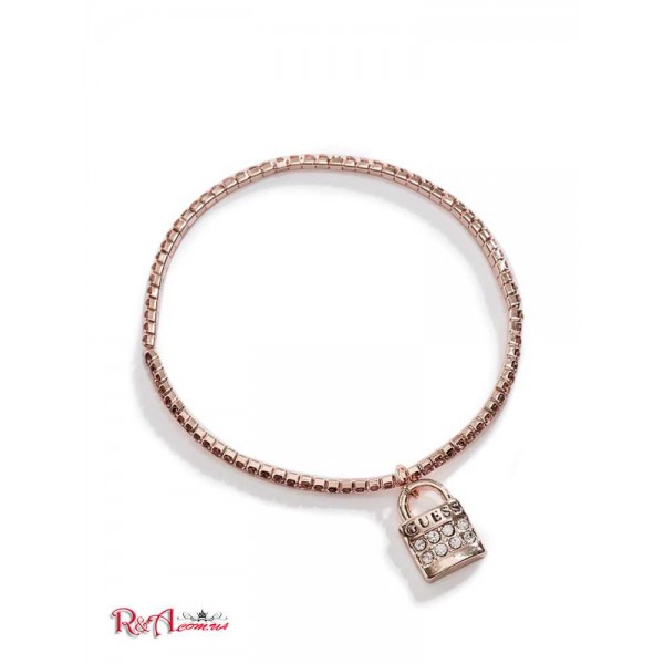 Жіночий Браслет GUESS Factory (Rose Gold-Tone Lock Charm Bracelet) 63578-01 Рожевий Золото