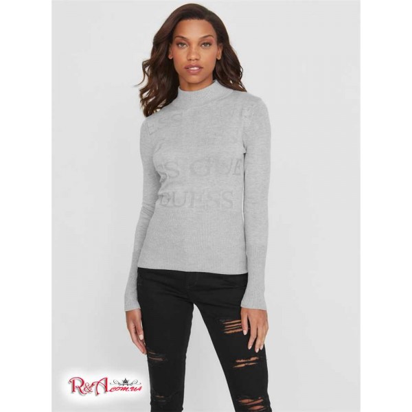 Жіночий Светр GUESS Factory (Wendy Logo Sweater) 57328-01 Світлий Melange Сірий Жіночий Светр GUESS Factory (Wendy Logo Sweater) 57328-01 Світлий Melange Сірий