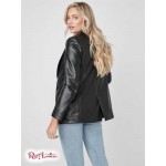 Жіночий Блейзер GUESS Factory (Sazi Faux-Leather Blazer) 63218-01 Реактивний Чорний Жіночий Блейзер GUESS Factory (Sazi Faux-Leather Blazer) 63218-01 Реактивний Чорний