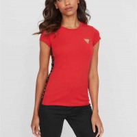 Жіноча Футболка (Leann Logo Tape Tee) 57848-01 Вишневий Червоний