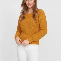 Женский Свитер (Haley Cable Knit Sweater) 63198-01 Medieval Золотой