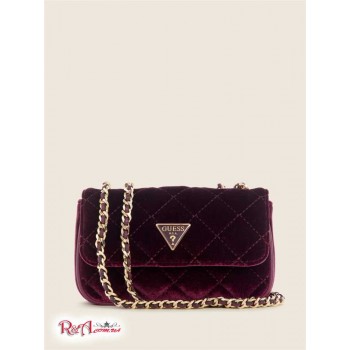 Жіноча Сумка Міні (Cessily Velvet Convertible Mini Bag) 64879-01 Баклажан