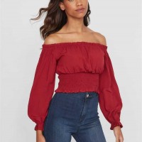 Жіночий Топ (Camila Off-Shoulder Top) 63429-01 Червоний Noir