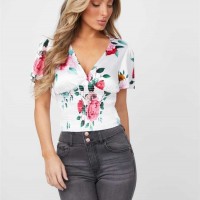 Женский Топ (Angelic Smocked Top) 54269-01 Pure Белый Мульти