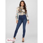 Жіночий Топ GUESS Factory (Cabrera Mock-Neck Top) 57749-01 Wood Cash Multi