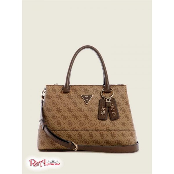 Женская Сумка Сэтчел GUESS (Cordelia Logo Luxury Satchel) 60269-01 Latte/Коричневый