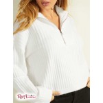 Жіночий Светр GUESS (Shanely Quarter-Zip Sweater) 58629-01 Dove Білий Жіночий Светр GUESS (Shanely Quarter-Zip Sweater) 58629-01 Dove Білий