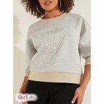 Жіночий Світшот GUESS (Eco Corina Logo Sweatshirt) 64479-01 Легкий Меланж Сірий