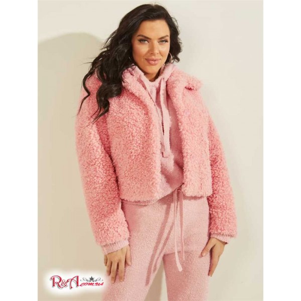 Женская Куртка GUESS (Fluffy Teddy Jacket) 64229-01 First Румяна Розовый