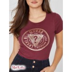 Жіноча Футболка GUESS Factory (Cheska Logo Tee) 57349-01 Mystic Wine