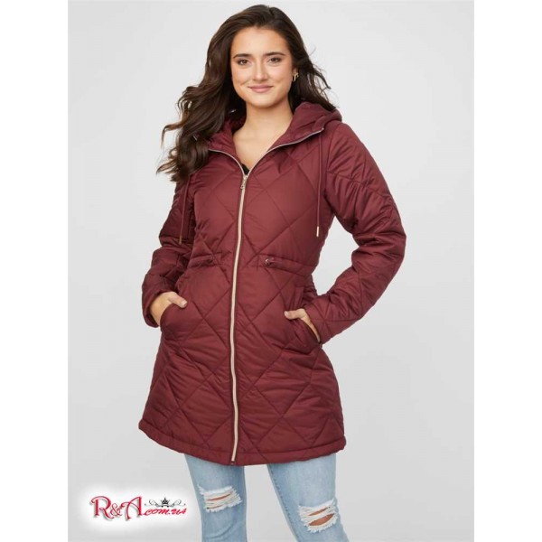 Женское Пальто GUESS Factory (Ofira Quilted Coat) 63179-01 Mystic Wine Женское Пальто GUESS Factory (Ofira Quilted Coat) 63179-01 Mystic Wine