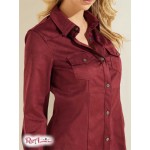 Женская Рубашка GUESS (Daisy Shirt) 64379-01 Vino