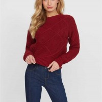 Женский Свитер (Haley Cable Knit Sweater) 63199-01 Beet Juice Красный
