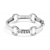 Жіночий Браслет (Silver-Tone Pave Logo Bangle) 63639-01 Срібло