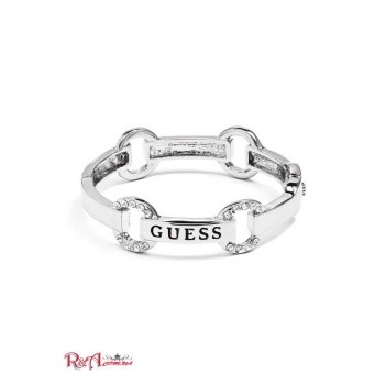 Жіночий Браслет (Silver-Tone Pave Logo Bangle) 63639-01 Срібло