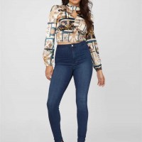 Жіночий Топ (Cabrera Mock-Neck Top) 57749-01 Wood Cash Multi